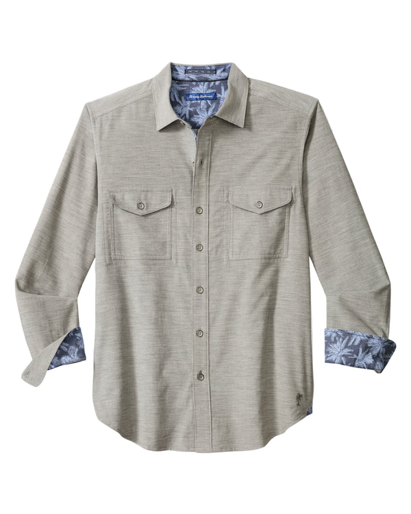 Tommy Bahama Mens Coastline Cord Heather Bay Long Sleeve Shirt