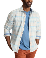 Tommy Bahama Mens Coastline Cord Truly Check Long Sleeve Shirt