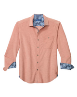 Tommy Bahama Mens Coastline Cord Heather Bay Long Sleeve Shirt