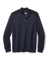 Tommy Bahama Mens Seaport Half Zip Long Sleeve Shirt