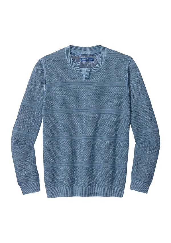 Tommy Bahama Mens Saltwater Textured Aboco Pullover Sweatshirt