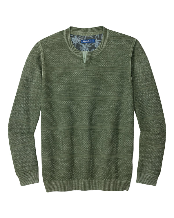 Tommy Bahama Mens Saltwater Textured Aboco Pullover Sweatshirt