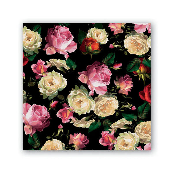 Michel Design Works Midnight Rose Cocktail Napkins