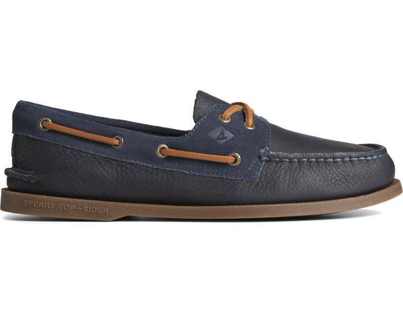 Sperry Men’s Navy Blue fashion Suede Boat Shoes 9.5