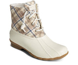 Sperry Womens Saltwater Plaid Wool Duck Boots