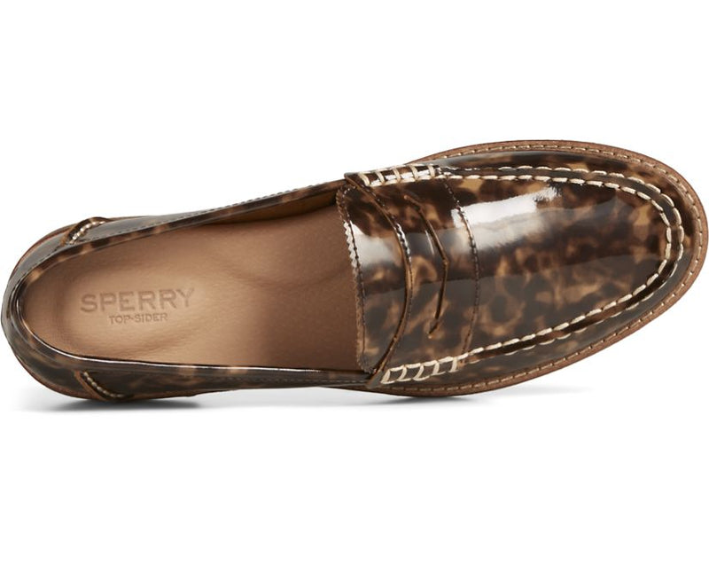 Sperry Womens Seaport Penny Tortoise Leather Loafer – ShopCGX