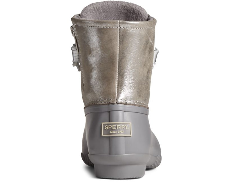 Sperry Womens Saltwater Metallic Leather Duck Boots – ShopCGX