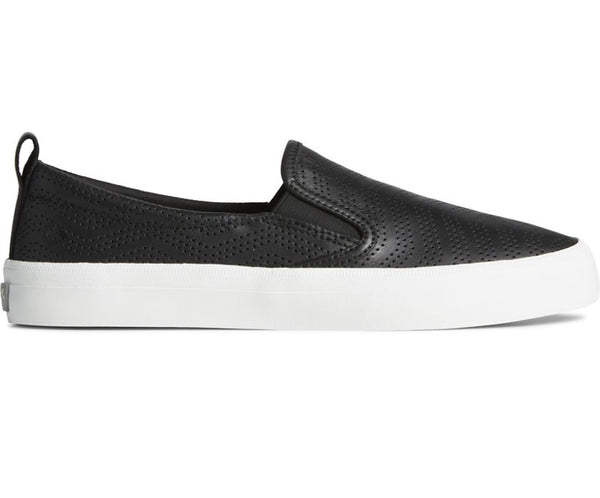 Sperry Womens Crest Twin Gore Leather Slip-On Sneakers