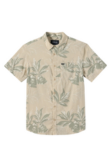 O'Neill Mens TRVLR Perforated Printed Standard Fit Short Sleeve Shirt