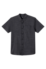 O'Neill Mens UPF Slub Solid Standard Fit Short Sleeve Shirt