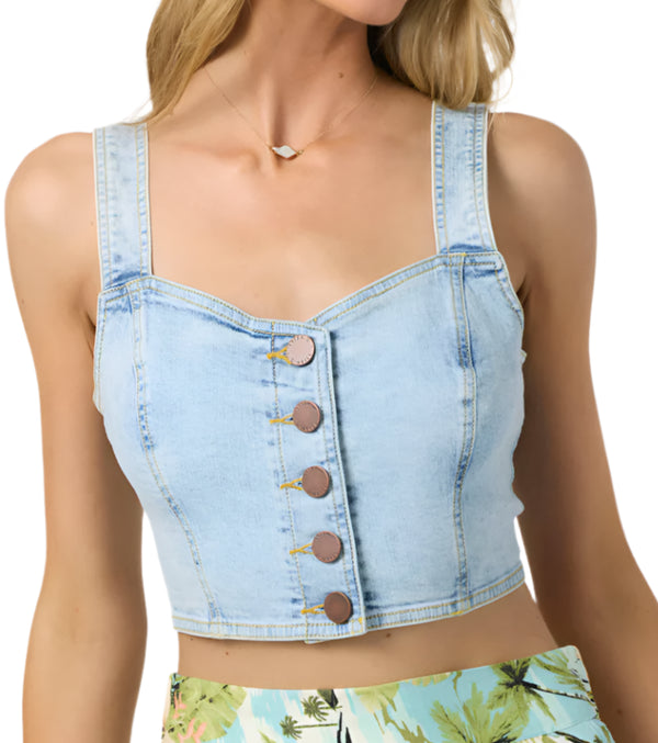 O'Neill Womens Delphina Denim Tank Top