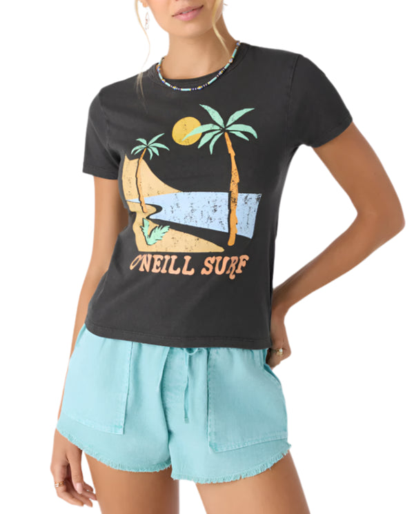 O'Neill Womens Weekend Palms Short Sleeve T-Shirt