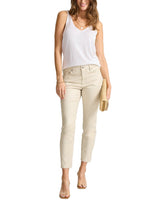 Tommy Bahama Womens Pearl Coated High-Rise Skinny Ankle Jeans