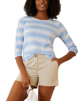 Tommy Bahama Womens Ashby Isles Seabreeze 3/4-Sleeve T-Shirt