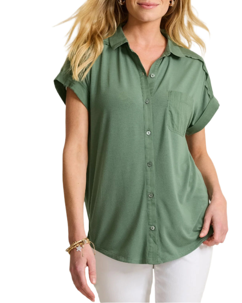 Tommy Bahama Womens Kauai Hybrid Camp Shirt