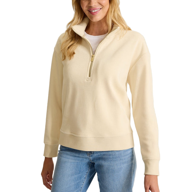 Tommy Bahama Womens Cozy Cove Cord Half-Zip Sweatshirt