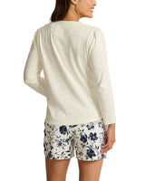 Tommy Bahama Womens Ashby Isles Puff-Sleeve Long Sleeve Henley Top