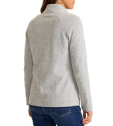 Tommy Bahama Womens Aruba Embellished Pearl Full-Zip Sweatshirt