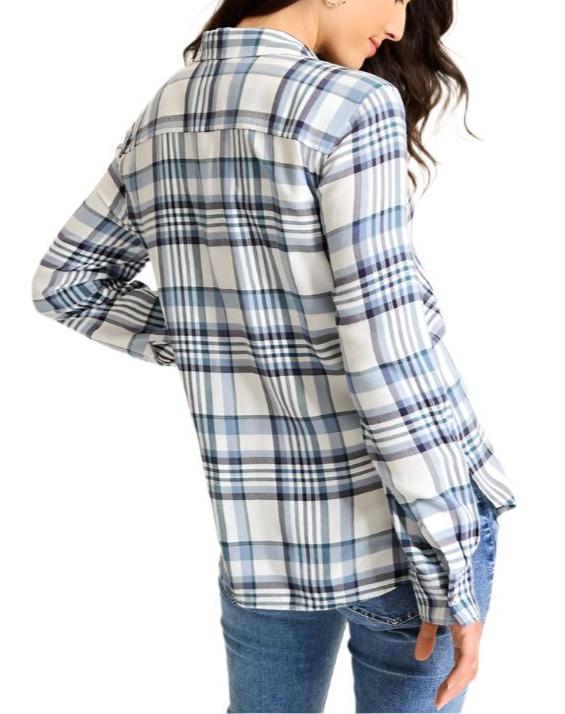 Tommy Bahama Womens Breezy Shoreline Flannel Shirt