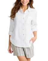 Tommy Bahama Womens Coastalina Linen Relaxed Long Sleeve Shirt