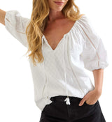 Tommy Bahama Womens Palm Cove Elbow Sleeve Top