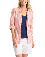 Tommy Bahama Womens Villa Verde Long Sleeve Flannel Shirt