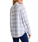 Tommy Bahama Womens Jeweled Coast Long Sleeve Flannel Shirt