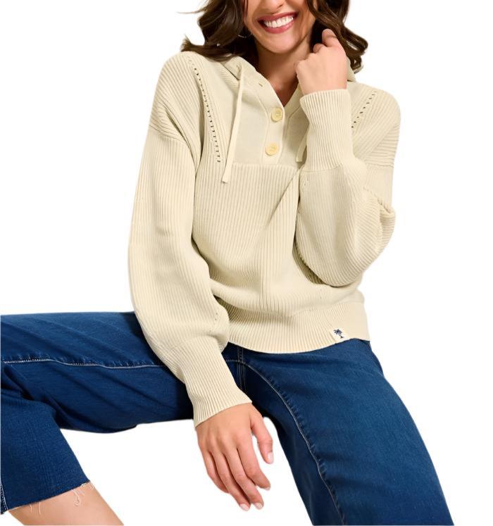 Tommy Bahama Womens Salt Wash Hooded Sweater