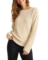 Tommy Bahama Womens Crystal Sands Boat-Neck Sweater