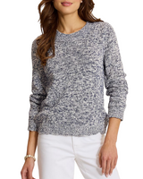 Tommy Bahama Womens Surf Shore Mouline Jersey Crewneck Sweater