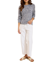 Tommy Bahama Womens Surf Shore Mouline Jersey Crewneck Sweater