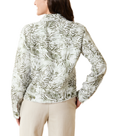 Tommy Bahama Womens Two Palms Monstera Mirage Linen Jacket