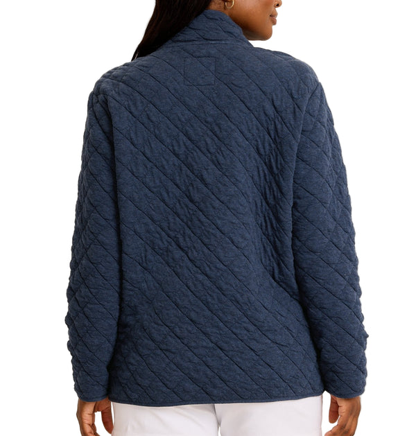 Tommy Bahama Womens Puff Jacquard Barn Coat