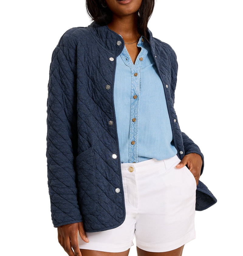 Tommy Bahama Womens Puff Jacquard Barn Coat