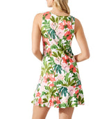 Tommy Bahama Womens Darcy Faraway Blooms Flounce Dress