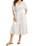Tommy Bahama Womens Oceana Isle Floral Fresco Embroidered Shirt Dress
