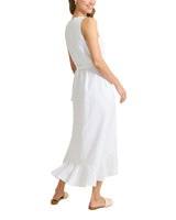 Tommy Bahama Womens Coastalina Linen Wrap Midi Dress