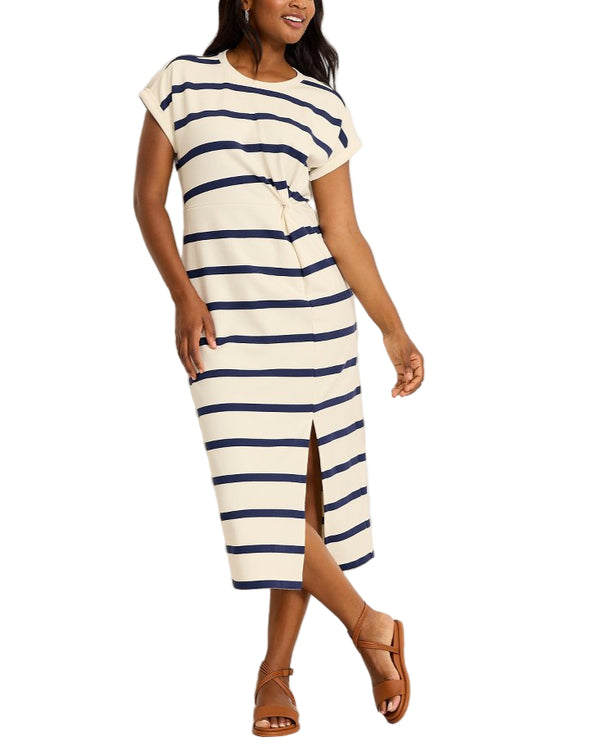 Tommy Bahama Womens Agua Isle Short-Sleeve Midi Dress