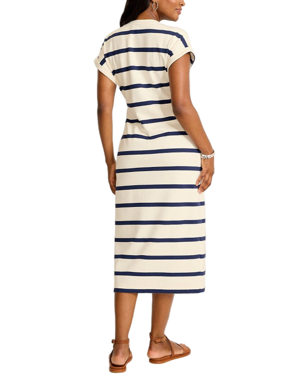 Tommy Bahama Womens Agua Isle Short-Sleeve Midi Dress