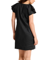 Tommy Bahama Womens Two Palms Flutter-Sleeve Linen Shift Dress