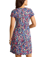 Tommy Bahama Womens Darcy Sunlit Seas V-Neck Dress