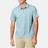 Free Country Mens Sun Free UPF Printed Short Sleeve Polo Shirt