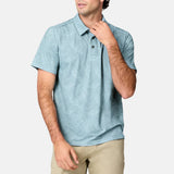 Free Country Mens Sun Free UPF Printed Short Sleeve Polo Shirt