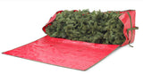 Whitmor Deluxe '9' Christmas Tree Bag Red with Green Trim