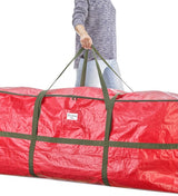 Whitmor Deluxe '9' Christmas Tree Bag Red with Green Trim