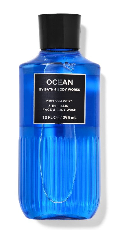Bath & Body Works Mens Ocean 3 in 1  Shower Gel- 10oz