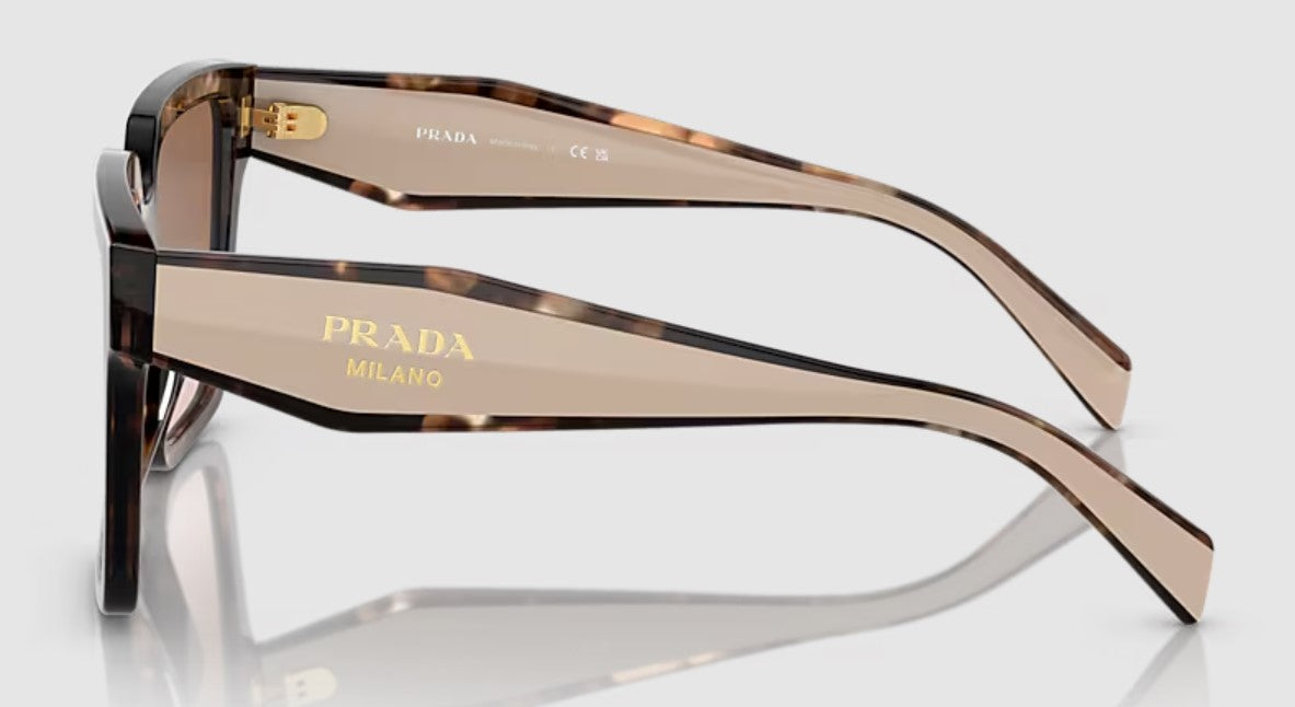 Prada Womens PR 24ZS Caramel Tortoise - Brown Gradient Sunglasses