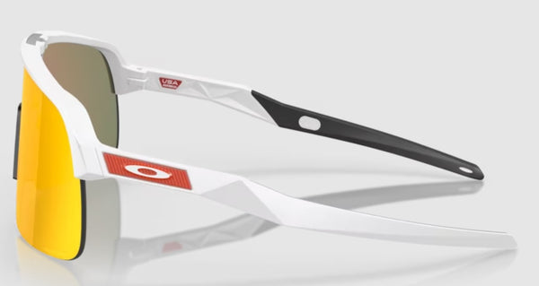Oakley Mens Non Polarized Sutro Lite - Matte White Frame - Prizm Ruby Lense Sunglasses