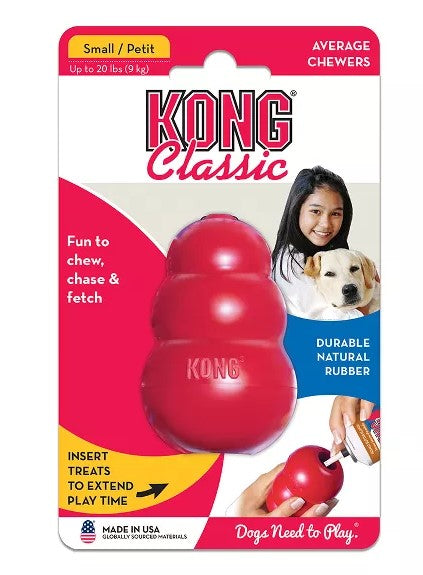 KONG Refillable Classic Chew Dog Toy - Size Small