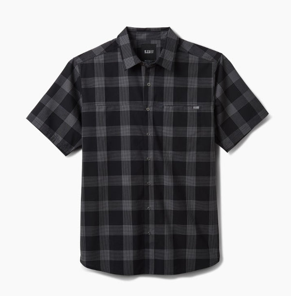 5.11 Men's Tactical Wyatt Short Sleeve Plaid Shirt